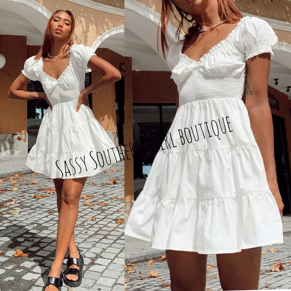 Princess Polly Dresses & Skirts - 🆕⭐ Princess Polly white cotton mini dress